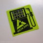 ONE 2.75" GREEN GURU RIDE YOUR BIKE MTB Mountain Frame Bicycle DECAL STICKER
