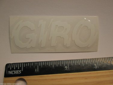 3" GIRO HELMETS WHITE MTB (Bicycle Road Tri Mountain Frame Bike) STICKER DECAL