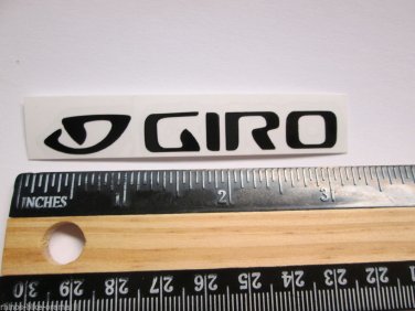 3" GIRO HELMETS Black MTB (Bicycle Road Tri Mountain Frame Bike) STICKER DECAL