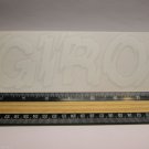 8" GIRO HELMETS white MTB (Bicycle Road Tri Mountain Frame Bike) STICKER DECAL