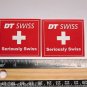 TWO 2" DT SWISS Rim Hub (Dirt MX RIDE BMX DH MX MTB Frame Bike) DECAL STICKER