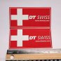 TWO 3.5" DT SWISS Rim Hub (Dirt MX RIDE BMX DH MX MTB Frame Bike) DECAL STICKER