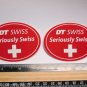 TWO 3" DT SWISS Rim Hub (Dirt MX RIDE BMX DH MX MTB Frame Bike) DECAL STICKER