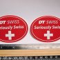 TWO 3" DT SWISS Rim Hub (Dirt MX RIDE BMX DH MX MTB Frame Bike) DECAL STICKER