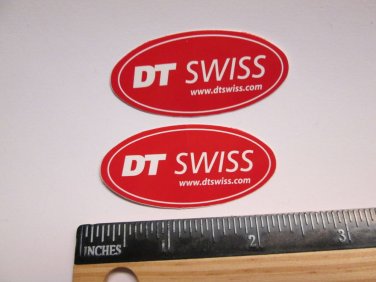 TWO - 2" DT SWISS Rim Hub (Dirt MX RIDE BMX DH MX MTB Frame Bike) DECAL STICKER