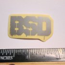 1.5" BSD Silver (Trail Dirt MX RIDE BMX DH MX MTB Frame Bike) DECAL STICKER
