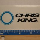 4" CHRIS KING Trail Dirt MX RIDE BMX DH MX MTB Frame Bike) DECAL STICKER
