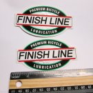 TWO- FINISH LINE LUBE Fat Tire Bike Ride Mountain Frame Bicycle DECAL STICKER