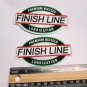 TWO- FINISH LINE LUBE Fat Tire Bike Ride Mountain Frame Bicycle DECAL STICKER