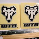 TWO 2.5" WTB Trail Tri Fat Tire Bike Ride Mountain Frame Bicycle DECAL STICKER