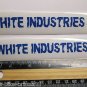 TWO - 5" WHITE INDUSTRIES Blue/CLEAR Parts Bike Bicycle Bike Ride STICKER DECAL