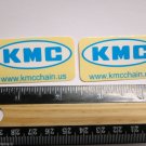 TWO - 2" KMC WORLDS LIGHTEST -Blue/White- Bike Bicycle Bike Ride STICKER DECAL