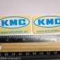 TWO - 2" KMC WORLDS LIGHTEST -Blue/White- Bike Bicycle Bike Ride STICKER DECAL