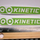 TWO- 4" KINETIC Trainer Fat Tire Bike Ride Mountain Frame Bicycle DECAL STICKER