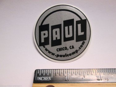 2" PAUL Comp Chico CA  (RIDE DH MX MTB Mountain Road Frame Bike) DECAL STICKER