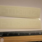 TWO - 4" THOMSON White Tall Bicycle Sticker (Mountain Road Tri Frame Bike Decal)