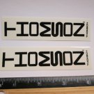 TWO - 4" THOMSON Black Tall Bicycle Sticker (Mountain Road Tri Frame Bike Decal)