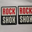 TWO - 3" ROCK SHOX   - Parts Bike Mountain Bicycle Ride STICKER DECAL (RBRA)