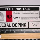 5" PEARL IZUMI Legal DOPING Bicycle Sticker (Mountain Road Frame Bike Decal) rbz