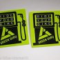 TWO 2.75" GREEN GURU RIDE YOUR BIKE MTB Mountain Bicycle DECAL STICKER RBZ