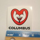 2" COLUMBUS WHITE Bicycle Street Ride Race Bike Mountain Road STICKER DECAL rbz