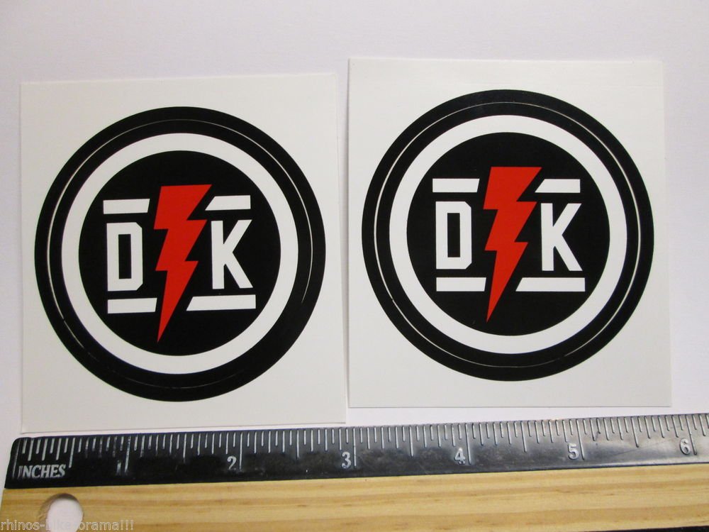 TWO 2.5" DK BICYCLES Street Park BMX 1979 Mountain Frame Bike DECAL