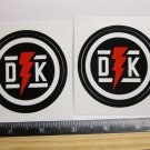 TWO 2.5" DK BICYCLES Street Park BMX 1979 Mountain Frame Bike DECAL STICKER RBZ