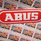 one - 6" ABUS Lock Street Road MTB Mountain Bike Frame Bicycle DECAL STICKER rbz