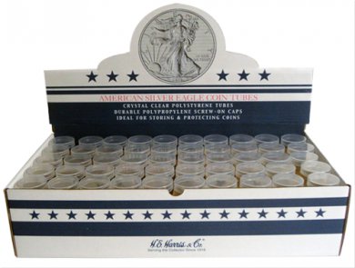 American Silver Eagle storage tubes (Qty = 10 Tubes)