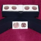 1½” x 1½”Nickel  Cardboard Coin Flips w/Blue boxes  (100 per box)