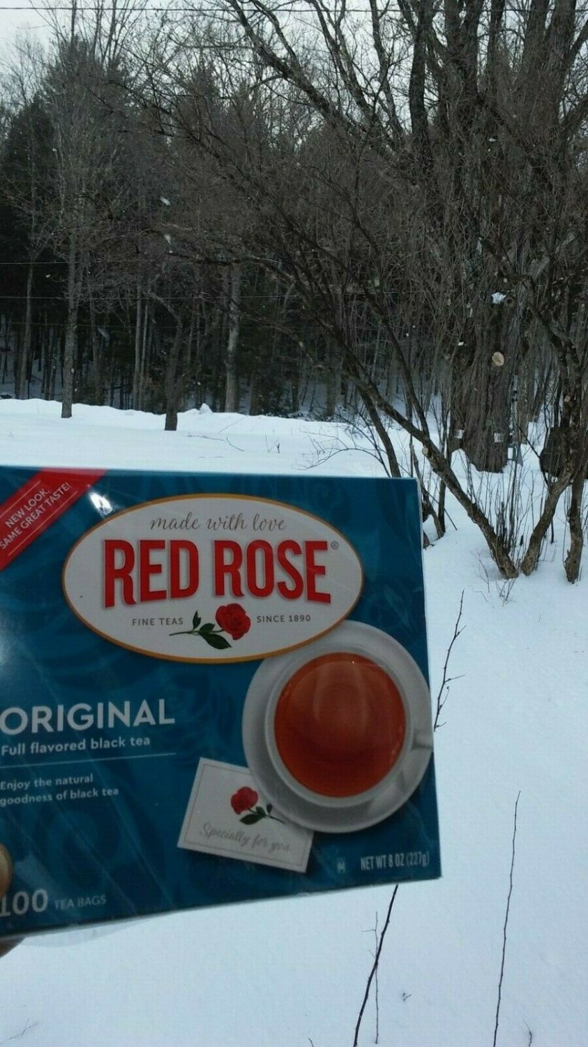 Red Rose Tea Bags Original Full Flavored Orange Peko Black Tea Bags 100 Ct