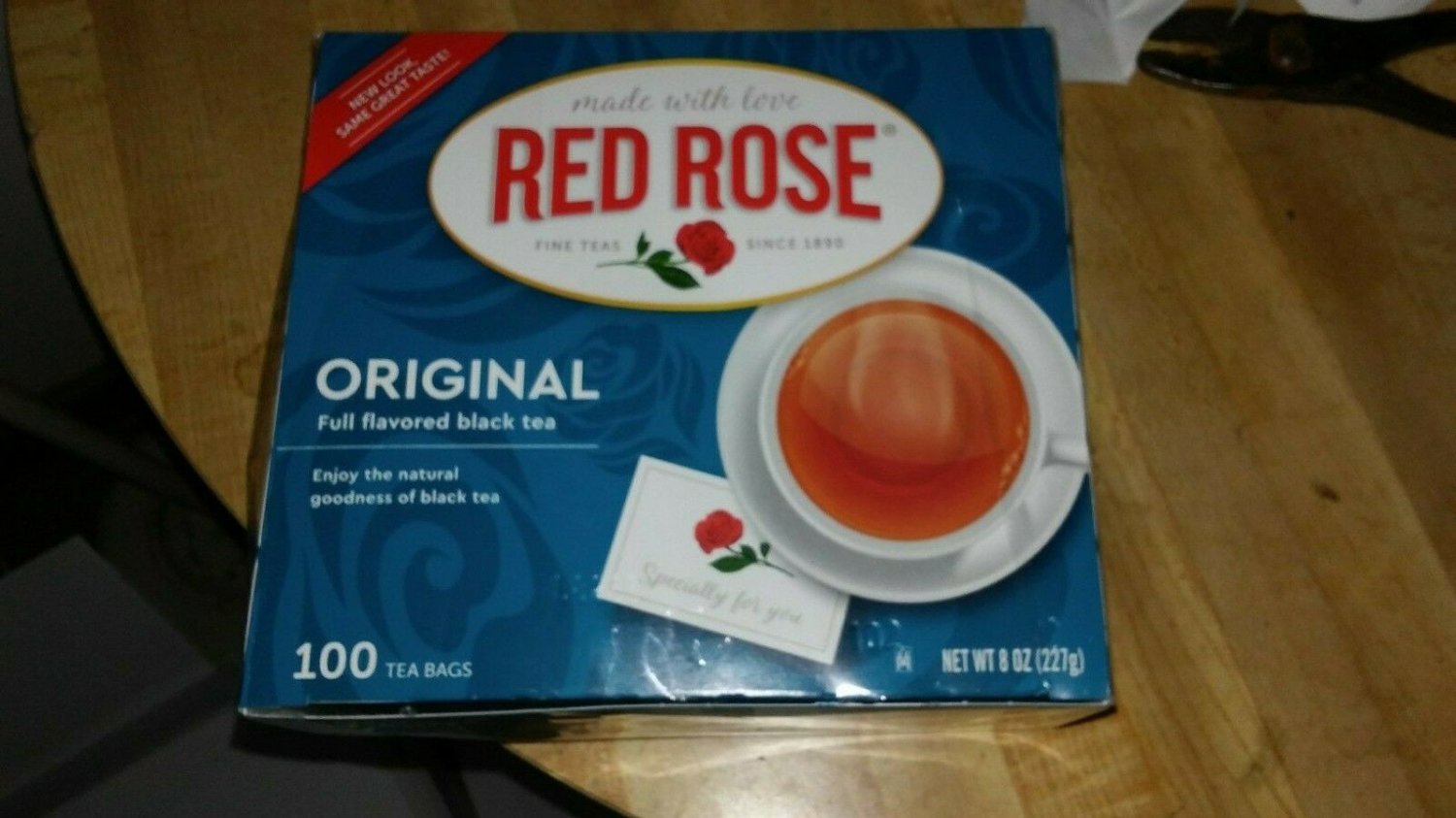 Red Rose Tea Bags Original Full Flavored Orange Peko Black Tea Bags 100 Ct