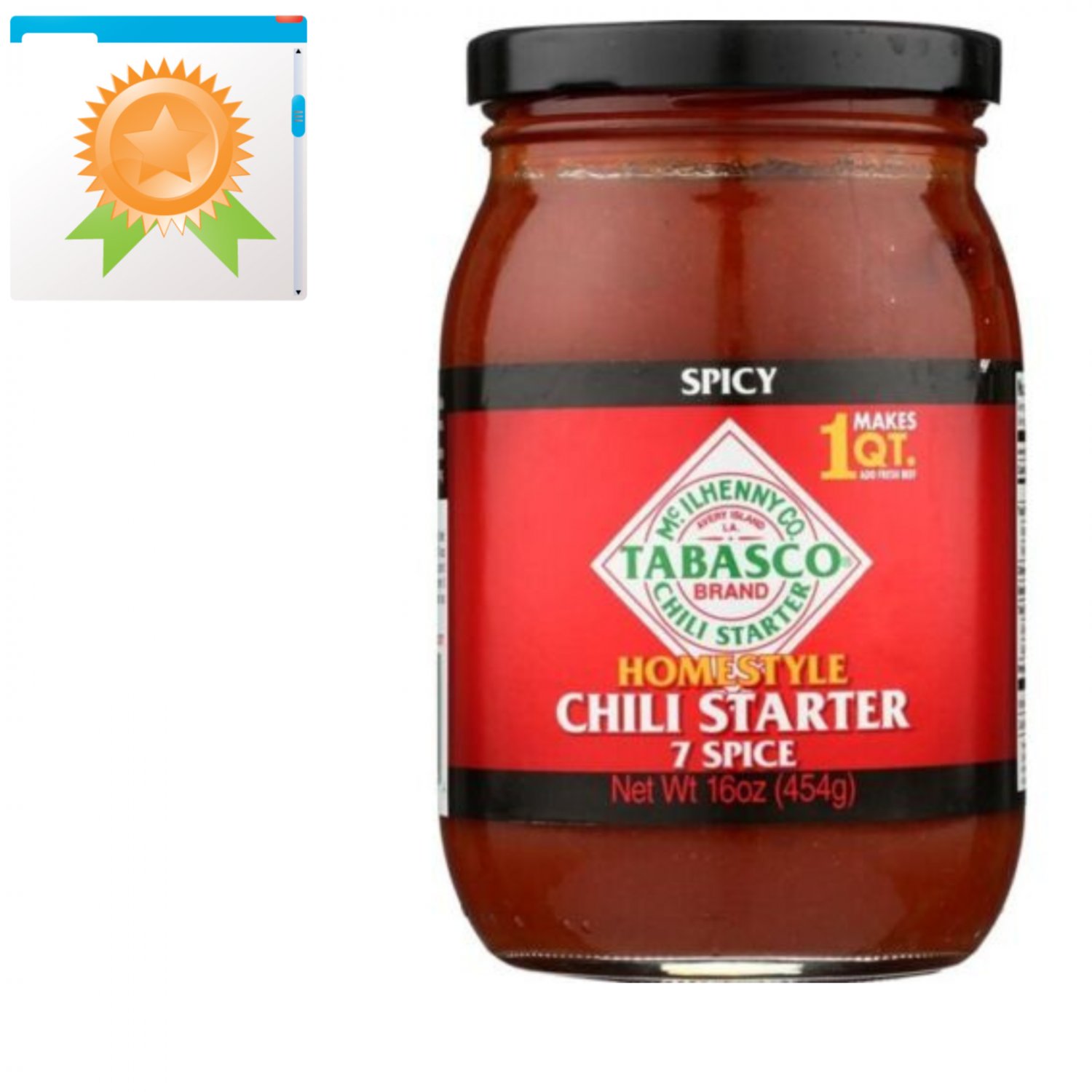 Tabasco Chili Starter Homestyle 7 Spice Original Jar - 16 Oz - Randalls