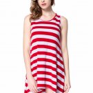 Striped High Low Tank Dress