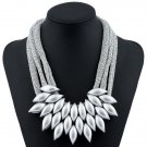 Alloy Leaf Embellished Necklace