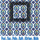 SEVILLA DESIGN ACCENT TILE 4in X 4in , in Antique Looking Ceramic Tiles