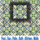 VANILLA DESIGN ACCENT TILE 4in X 4in, in Antique Looking Ceramic Tiles