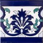 SOUROUR DESIGN ACCENT TILE 4in X 4in, in Antique Looking Ceramic Tiles