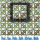 SIWAR DESIGN ACCENT TILE 4in X 4in, in Antique Looking Ceramic Tiles