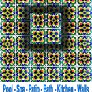 AMIRA DESIGN ACCENT TILE 4in X 4in, in Antique Looking Ceramic Tiles