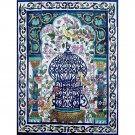 FAMILY DOVE BIRDS WALL MURAL 24in X 30in , in Antique Looking Ceramic Tile Wall Murals