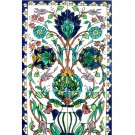 TOPIARY DESIGN MOSAIC 12in X 18in, in Antique Looking Ceramic Backsplash Tiles Wall Mural