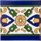 BLUE STRIPED BORDER 6in X 6in, in Antique Looking Ceramic Border Tiles