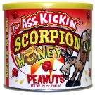 SCORPION PEPPER HONEY PEANUTS 12 OZ. CAN, ASS KICKIN' GOOD, SWEET & SPICY HOT