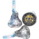 108 GRADUATION PARTY FAVORS HERSHEY KISS KISSES LABELS Class of 2017 Blue Cap