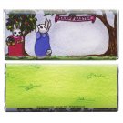 12 Easter Bunny Twins Hershey Candy Bar Wrappers Personalized Glossy Paper Favor