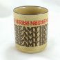 Nestle Hot Cocoa Ceramic Mug Vintage Hot Chocolate Speckled Brown Coffee Cup