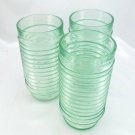 Anchor Hocking Vintage Beehive Tumblers Ribbed Pale Green 16oz Glassware