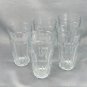 Palaks Tumblers Glasses 10 Panel Tapered Clear Glass 10 Ounce ~ Lot of 5