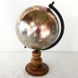Decorative Globe on Wood Base Metallic Sheen 8" Diameter ~ Very Slight Damage